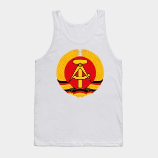 DDR GDR East Germany Emblem Hammer Transparent Tank Top